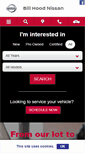 Mobile Screenshot of billhoodnissan.com