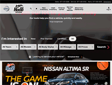 Tablet Screenshot of billhoodnissan.com
